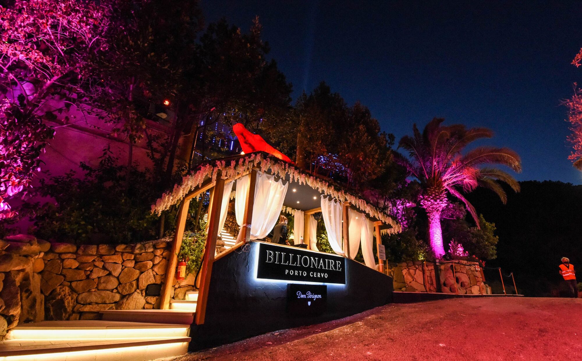 Billionaire Porto Cervo Outside at Night