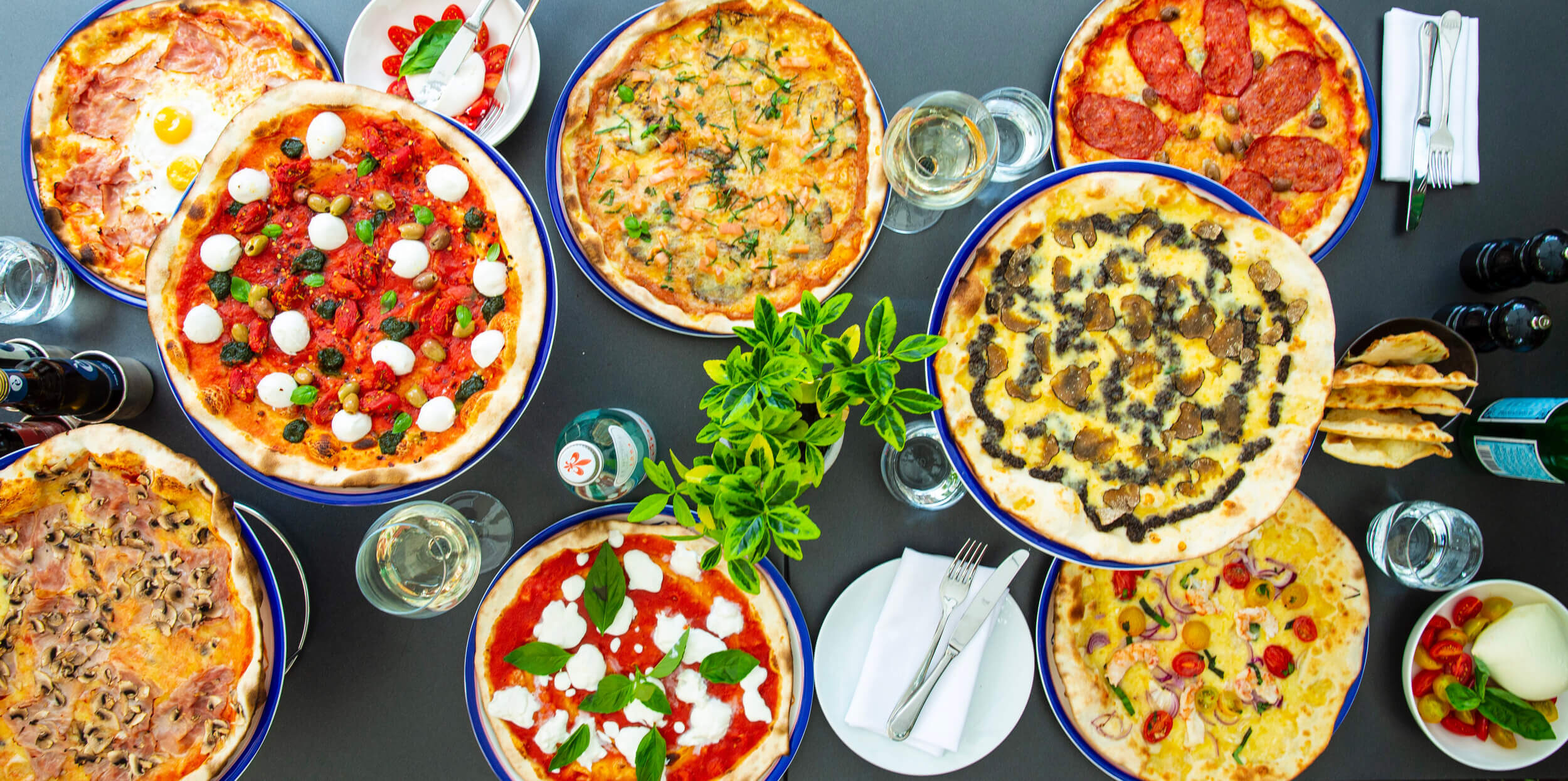 Crazy Pizza Food Selection