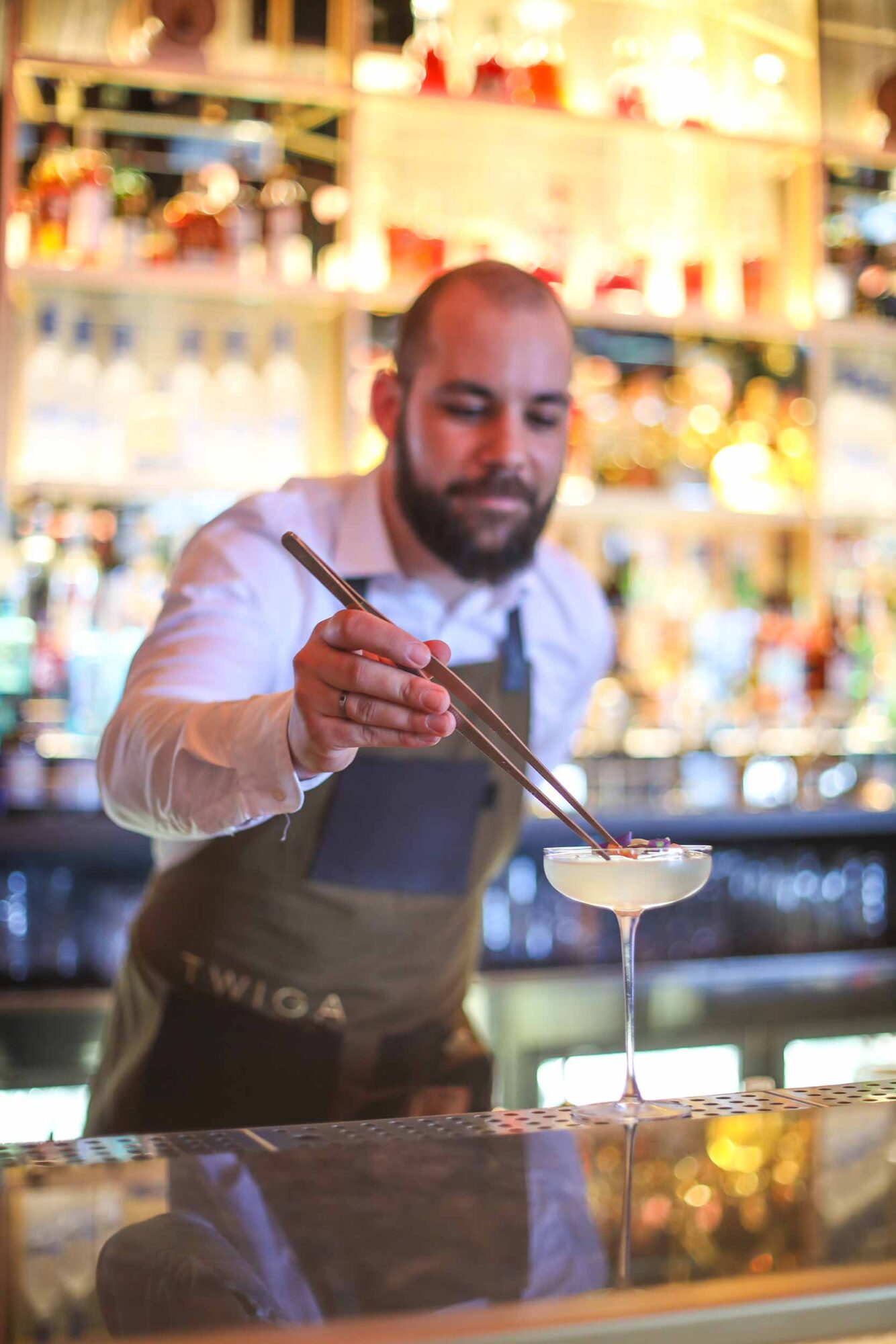 Making a cocktail