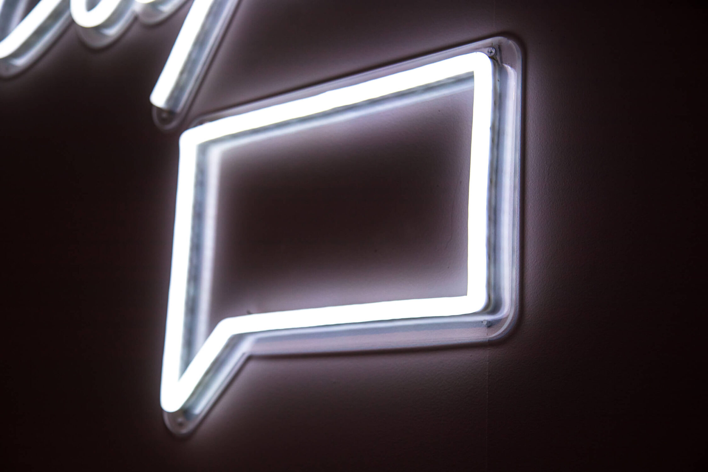 Neon Speech Bubble